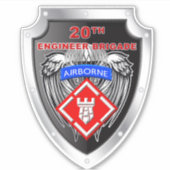 20. Ingenieur-Brigade-Im Flugzeug Aufkleber (Vorderseite)