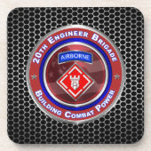 20. Ingenieur-Brigade-Im Flugzeug Getränkeuntersetzer (Vorderseite)