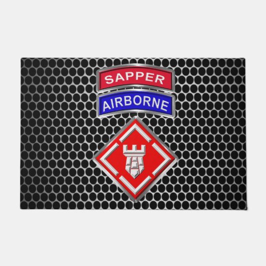 20. Ingenieur Brigade Im Flugzeug Sapper Fußmatte (Vorderseite)