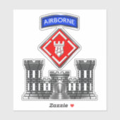 20. Ingenieurbrigade Aufkleber (Blatt)