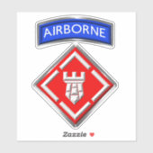 20. Ingenieurbrigade Aufkleber (Blatt)