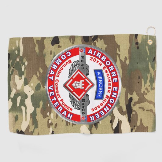 20. Ingenieurbrigade Golfhandtuch (Horizontal)