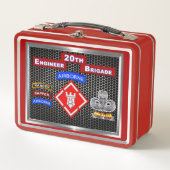20. Ingenieurbrigade Metall Brotdose (Vorderseite)