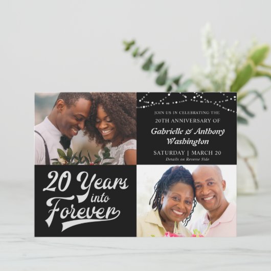 20. JAHR 20 JAHRE EINLADUNG (Stehend Vorderseite)