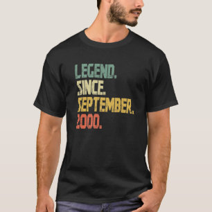 20 Jahre alt Geburtstag Geschenke Legend seit Sept T-Shirt