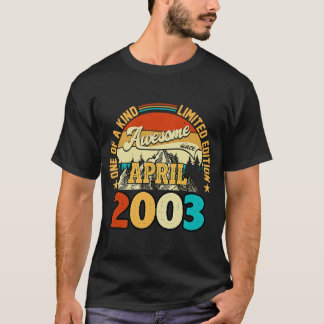 20 Jahre alt Phantastisch seit April 2003 20. Gebu T-Shirt