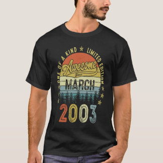 20 Jahre alt Phantastisch seit März 2003 20. Gebur T-Shirt
