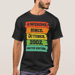 20 Jahre alt Phantastisch seit Oktober 2002 20. Bi T-Shirt