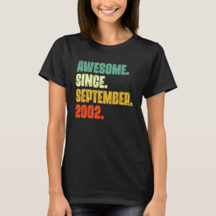 20 Jahre alt Phantastisch seit September 2002 20. T-Shirt