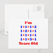 20 Jahre alt! Postkarte (Vorne/Hinten)