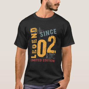 20 Jahre alt Vintag 2002 20. Geburtstagsdekoration T-Shirt