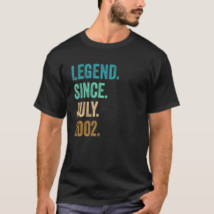 20 Jahre alte Legende seit Juli 2002 20. Geburtsta T-Shirt