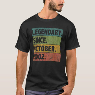 20 Jahre alte Legende Seit Oktober 2002 20. Geburt T-Shirt