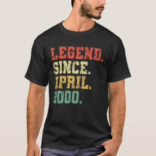 20 Jahre altes Shirt Geschenk- Legende seit April