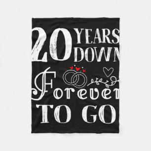 20 Jahre für immer, um ein paar 20. Hochzeit und Fleecedecke