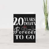 20 Jahre für immer, um ein paar 20. Hochzeit und Karte (Vorderseite)