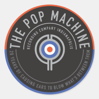 20 Jahre Gitarren-Case-Aufkleber Runder Aufkleber