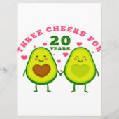 20 Jahre Hochzeitstag| Ehemann Geschenk Menü Menükarte (Rückseite)