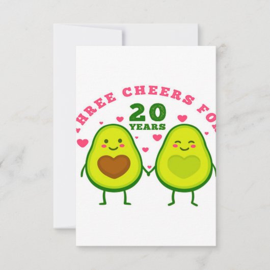 20 Jahre Hochzeitstag| Ehemann Geschenk UAWG ca RSVP Karte (Vorderseite)