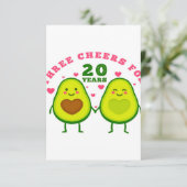 20 Jahre Hochzeitstag| Ehemann Geschenk UAWG ca RSVP Karte (Stehend Vorderseite)