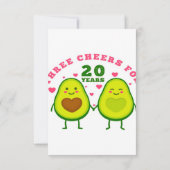 20 Jahre Hochzeitstag| Ehemann Geschenk UAWG ca RSVP Karte (Rückseite)