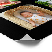 20 Jahre Hochzeitstag Foto Collage bearbeitbar Poster (Ecke)