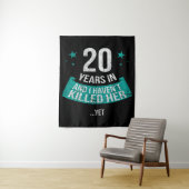 20 Jahre Hochzeitstag | Geschenkartikel Wandteppich (Beispiel)