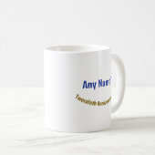 20 Jahre INDIVIDUELLE NAME OM Coin Du bist ein Gew Kaffeetasse (VorderseiteRechts)