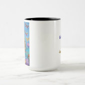 20 Jahre INDIVIDUELLE NAME OM Schmetterlinge Blume Tasse (Zentrum)