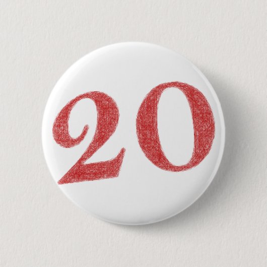 20 Jahre Jahrestag Button (Vorderseite)