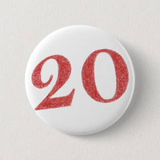 20 Jahre Jahrestag Button
