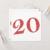 20 Jahre Karte (Vorderseite/Rückseite Beispiel)