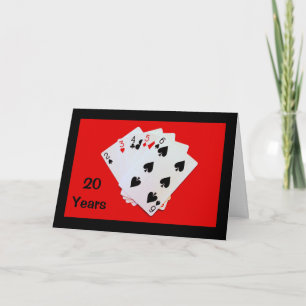 20 Jahre sind ein großer Deal! Jubiläumskarte Karte
