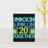 20 Jahre T - Shirt 20 Jahre Paare Karte (Gelbe Blume)