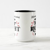 20 Jahre Tasse zum Jubiläum des rechten Ehemanns (Zentrum)