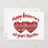 20 Jahre zusammen Postkarte (Vorne/Hinten)