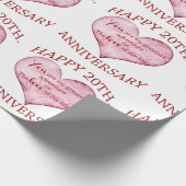 20. Jahrestag Geschenkpapier (Ecke)