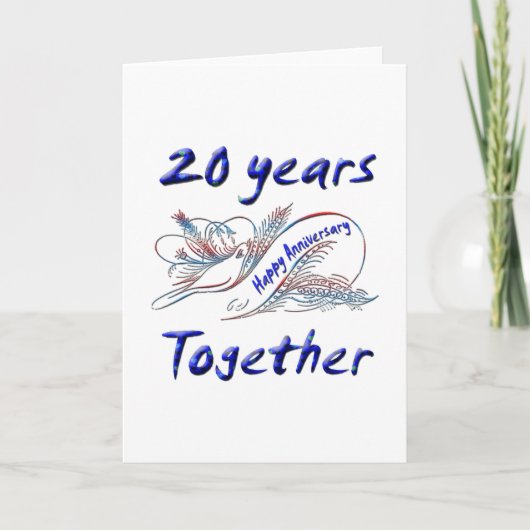 20. Jahrestag Karte (Vorderseite)