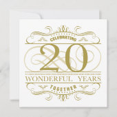 20. Jahrestag Karte (Vorderseite)