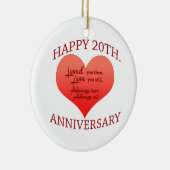 20. Jahrestag Keramikornament (Rechts)