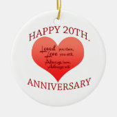 20. Jahrestag Keramikornament (Vorne)