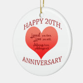 20. Jahrestag Keramikornament (Links)