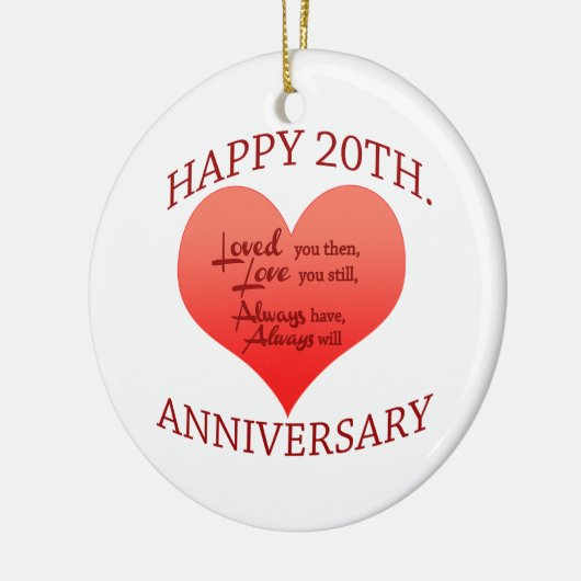 20. Jahrestag Keramikornament (Links)