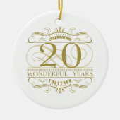 20. Jahrestag Keramikornament (Vorne)