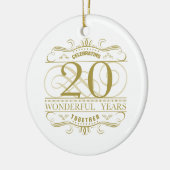 20. Jahrestag Keramikornament (Links)