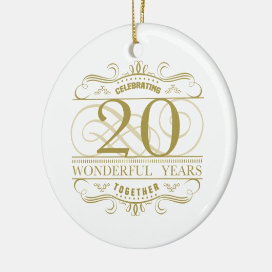 20. Jahrestag Keramikornament (Links)