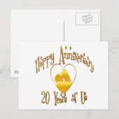 20. Jahrestag Postkarte (Vorne/Hinten)