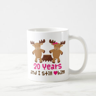 20. Jahrestags-Geschenk für sie Kaffeetasse