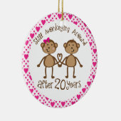 20. Jahrestags-Geschenk-Verzierung Keramikornament (Rechts)