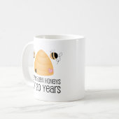 20. Jahrestags-Paar-Geschenk Kaffeetasse (Vorderseite Links)